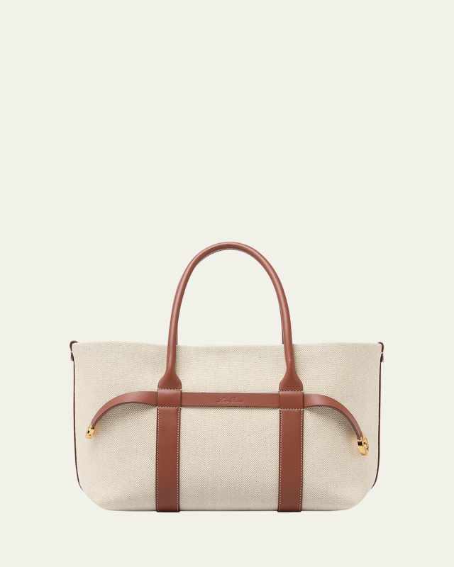 Ghiera Small Canvas Shopper Tote Bag